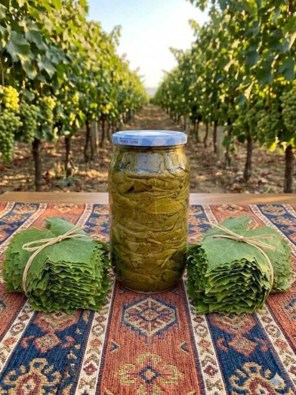 Kuru Basım Asma Yaprak 1'lik Kavanoz